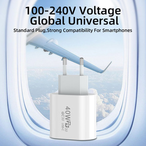 Adaptador de corriente USB + PD de 40W para cargador de iPhone QC3.0 A + C tipo C cargador de teléfono multipuerto USB para Samsung/Xiaomi/Vivo/Huawei - Product Image 6