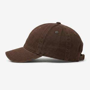 Casquette de baseball 6 panneaux marron café de qualité supérieure, en coton lavé, avec logo de marque personnalisé, casquette de papa unisexe de haute qualité, chapeau de soleil sportif, vente en gros - Product Image 2
