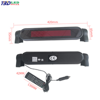 D750 Intermitente Correr Mensajes LED Car Sign12V LED Car Display Remoto Programable LED Cartelera Letrero LED de un solo color