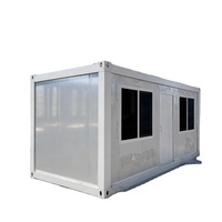 Maison préfabriquée temporaire en conteneur pour dortoirs de travailleurs de chantier, immeuble de bureaux à deux étages, école, petite maison modulaire