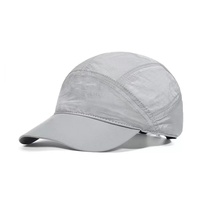 Casquette de sport 5 panneaux personnalisée en nylon imperméable Ripstop, légère, avec logo imprimé, séchage rapide, pour activités de plein air, ski, voyage, trail, OEM