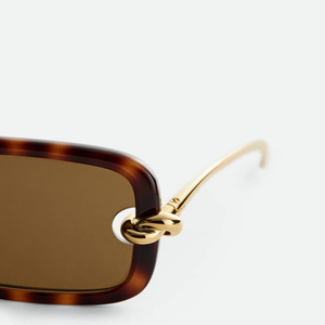 Bottega BV Chic <b>Rectangular</b> Sunglasses Lightweight Acetate Frame Stylish Shades for Daily Travel Driving Veneta - Product Image 4