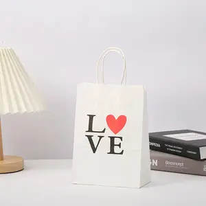 Bolsas de compras personalizadas, bolsas de papel de regalo con asa, bolsas de lujo para joyería/cosméticos