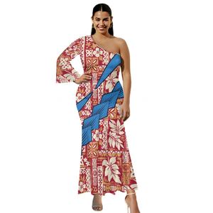 Kunden spezifische polynesische Stammes-Design Damen kleider Samoa Tattoo 6XL Overs ize Mermaid Ballkleid Ballkleid - Product Image 3