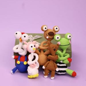 Uzun Boyunlu Tembel Hayvan Kolye Ucu Düğümlenebilir DIY Tığ İşi Bebek Yün İpliği Karikatür Desenli Sevimli ve İlginç Çanta Süsü TV Temalı <span class=keywords><strong>Kawaii</strong></span> Ürünleri - Product Image 2