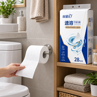 Papier toilette personnalisé avec logo, soluble dans l'eau, à dissolution rapide, compatible avec les fosses septiques, OEM, marque privée, vente en gros, en vrac