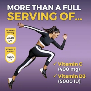 Cápsulas de Extracto de Saúco de Marca Privada OEM/ODM con Vitamina C y Zinc para Adultos, Refuerzo del Sistema Inmunitario, Promueve la Salud Ósea - Product Image 3