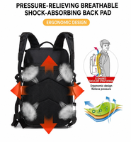Sac à dos tactique d'assaut 40L, sac à dos multi-compartiments MOLLE, bretelles rembourrées respirantes pour la randonnée, le camping et le trekking en plein air