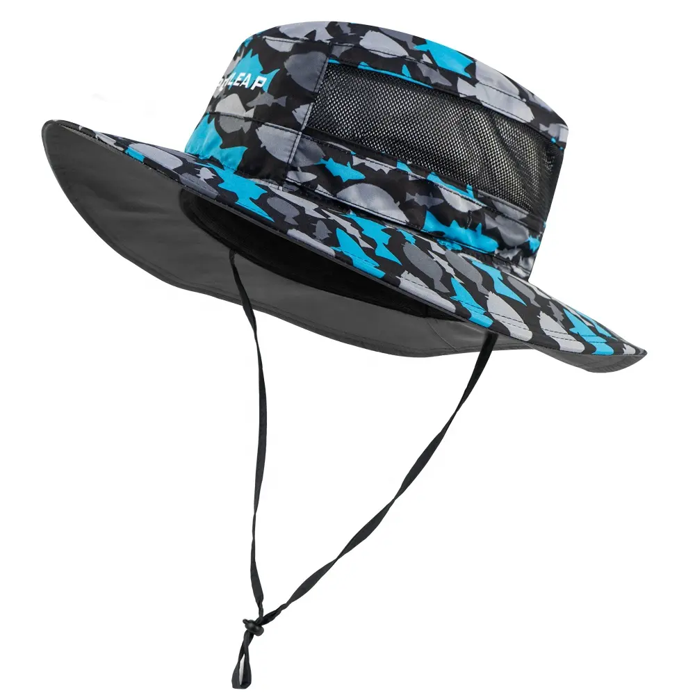 Best Custom UV 50+ Wide Brim Fishing Hats Adjustable Sun Protection Men Women Beach Bucket Hat