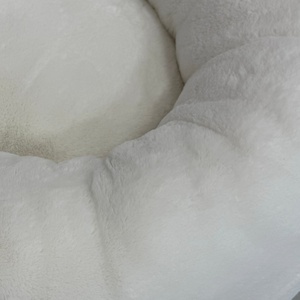 ETRIP <span class=keywords><strong>PET</strong></span> Luxuriöses Weiches Flauschiges Warmes Weißes Plüsch-Hundebett Winter Rundes Donut-Katzen- und Hundebett - Product Image 6
