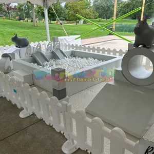 Playground outdoor vinyl foam white softplay ball pit birthday party amusement toddler indoor soft play equipment for kids