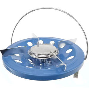 Réchaud de camping portable extérieur à gaz liquéfié, mini-brûleur en acier avec valve, petit réchaud à gaz pour cuisson - Product Image 3