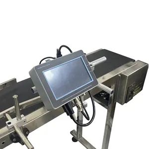 Impresora de inyección de tinta en línea de 5 pulgadas Tinta de secado rápido Fecha de caducidad Máquina de impresión TIJ