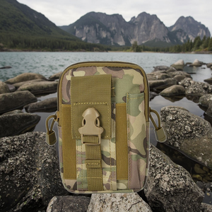 Tas Pinggang Taktis Multicam Camo Molle Pouch EDC Tas Sabuk Utilitas untuk Hiking Berburu Aktivitas Luar Ruangan - Product Image 5