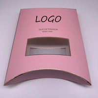 Chine Manufacturer — coffret rigide noir pour perruque, Logo personnalisé de luxe, carton en papier, boîte d'emballage pour Extension de cheveux, avec fenêtre en PVC, livraison gratuite