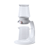 BEILAIFEI – Cafetière et théière moderne en verre borosilicate, pour infusion chaude et extraction à froid, idéale pour cafés et salons de thé, modèle portable, design cadeau, modèle 600