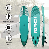 Planche de SUP gonflable personnalisable de 10'6, planche de paddle bleue, planche de paddleboard