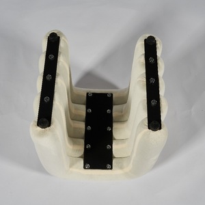 Taburete arqueado de gamuza <span class=keywords><strong>para</strong></span> el hogar moderno, reposapiés bajo de forma especial <span class=keywords><strong>para</strong></span> sala de estar, dormitorio, cambio de zapatos, tela al por mayor - Product Image 4