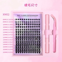 Kit de cils en éventail pré-faits personnalisés de beauté, extension de cils, marque privée, cils en grappe