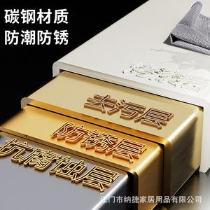 Étagère de rangement multi-niveaux Najia Kitchen en acier carbone, type chariot rotatif sur pied pour le rangement et l'organisation des aliments, des fruits et des légumes - Product Image 5