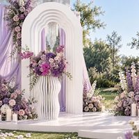 Arche de mariage en acrylique pour intérieur et extérieur, solution personnalisée, décoration et fournitures de mariage