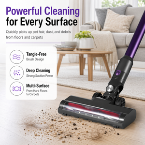 Aspirateur balai sans fil au meilleur prix, filtre HEPA, léger, GC704, aspirateur à main rechargeable pour le nettoyage domestique et des tapis - Product Image 3