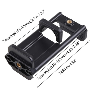 Support réglable 2-en-1 <span class=keywords><strong>pour</strong></span> téléphone et <span class=keywords><strong>tablette</strong></span>, compatible iPhone/<span class=keywords><strong>Samsung</strong></span>, avec clip et vis 1/4 pouce, fixation universelle <span class=keywords><strong>pour</strong></span> trépieds et diffusion en direct - Product Image 3