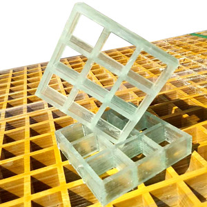 Grille en plastique renforcé de fibre de verre gouttière plaque de vidange de vidange marine personnalisation du canal d'inspection photovoltaïque - Product Image 1