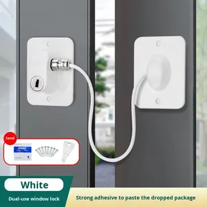 Cerradura de Seguridad Moderna con Contraseña de Tornillo ABS, Antiapertura de Ventanas, Cerradura Suave <span class=keywords><strong>para</strong></span> Ventanas <span class=keywords><strong>Corredizas</strong></span>, Protección <span class=keywords><strong>para</strong></span> Bebés, Puerta de Armario - Product Image 6