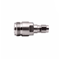 Connecteur coaxial de test mâle N en acier inoxydable 50 ohms vers mâle SMA
