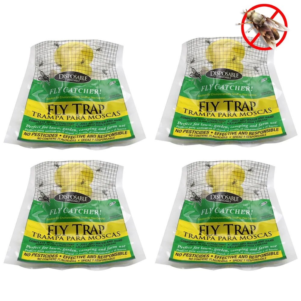 Outdoor Non-Toxic Disposable Big Bag Fly Trap,Fly Trap Catcher Insect Trap,No-Toxic Fly Catcher