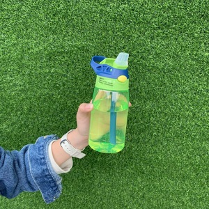 Kids <b>Plastic</b> Water Bottle <b>Lunch</b> <b>Box</b> Set Cup Drinking for School Picnic Outdoor Water Bottle - Product Image 6