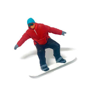 HO échelle 1/87 Micro Beat modèle Table <span class=keywords><strong>de</strong></span> sable jouet 1/64 Ski <span class=keywords><strong>Mini</strong></span> résine main ornements boîte pour collecter des figurines d'action congelées - Product Image 1