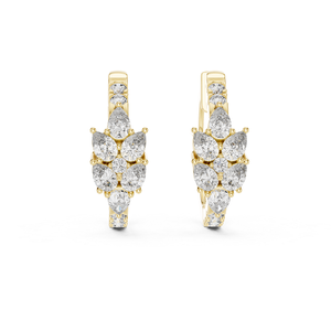 Pendientes de Diamantes Cultivados en Laboratorio para Mujer, Diseño de Moda, Corte Elegante, Joyería para Bodas y Fiestas - Product Image 1