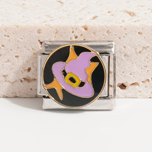 Halloween Italian Stainless Steel Modular Bracelet Cartoon Charm Unisex Party Jewelry Chain - Product Image 2