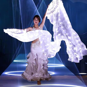 रात के शो प्रोप्स कार्निवल स्टेज के लिए 1.5 मीटर की अगुवाई में लाइट अप रेशमी फैन ने डांस सप्लाई की प्रशंसा की - Product Image 1