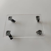 Acryl-Spendenbox mit Schloss Anpassbare Größe & Farbe Polierte Oberfläche mit Rädern