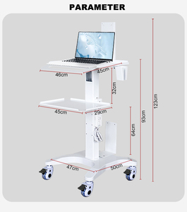 <span class=keywords><strong>Chariot</strong></span> de scanner dentaire multifonctionnel, <span class=keywords><strong>chariot</strong></span> médical, cadre en acier épaissi, roulettes silencieuses, adaptable à la plupart des marques de scanners - Product Image 6
