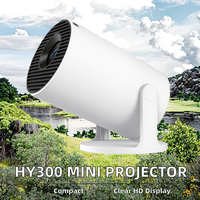 Mini projecteur vidéo LED portable HY300 usine OEM 720/1080P Full HD Android Home cinéma extérieur Android 9 projecteur de poche