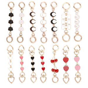 Fashion Metal <strong>Keychain</strong> Charm Strawberry Flowers <strong>Moon</strong> Cherry butterfly Knots Pearl Accessories <strong>Keychain</strong> Car Bag <strong>Keychain</strong> Pendant - Product Image 1