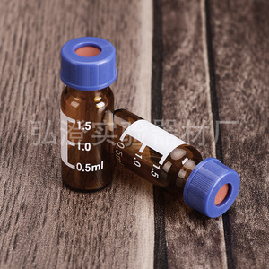 Viales de vidrio Hongcheng Experiment de 1.5 ml, viales de muestra marrones al vacío para cromatografía - Product Image 3