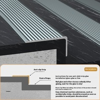 Bandes d'étanchéité modernes pour bords de carreaux en or et marbre Bandes d'étanchéité en alliage d'aluminium antidérapantes en forme de L Bandes d'escalier universelles pour l'extérieur