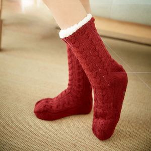 Wholesale High Quality Fluffy Knit Winter Thick Warm <b>Wool</b> Cozy Fuzzy Calcetines Felpa Floor Invierno Termicos Women <b>Socks</b> - Product Image 2
