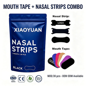 Cinta Bucal Negra Personalizable Antirronquidos 2026, Tiras para Dormir OEM ODM, Promueven la Respiración Nasal, Certificación CE, Hipoalergénicas - Product Image 1