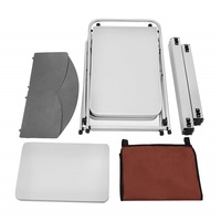 YILU Table de cuisine de camping Table de cuisine pliante portable d'extérieur avec placards de rangement pour les activités de plein air