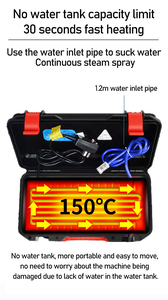 Vaporizador Industrial Portátil <span class=keywords><strong>para</strong></span> Detallado de Autos, Limpiador a Vapor de Alta Presión de 3000W <span class=keywords><strong>para</strong></span> Limpieza y Desengrasado de <span class=keywords><strong>Motores</strong></span> - Product Image 5