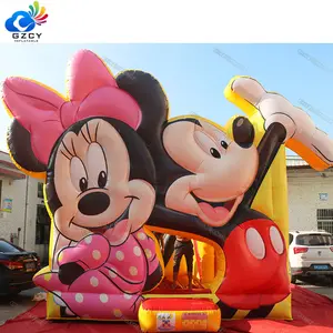 Castillo inflable de juguete de personajes de dibujos animados para Niños, casa de rebote, Moonwalk