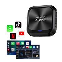 Boîte Ai 2-en-1 sans fil CarPlay & Android Auto, Netflix, YouTube, AirPlay - Android 13, 4 Go + 64 Go, compatible universellement