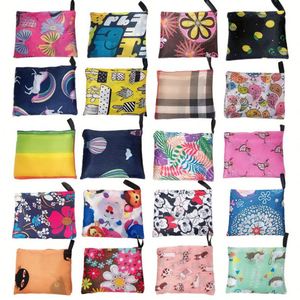 Ulikeke Supermarket Nylon Polyester Washable Durable and Lightweight Reusable Foldable Shopping Tote Shop Bags Carry Bags - Product Image 2