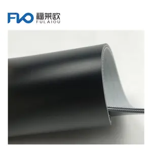 Schwarz glatt mattiert 3 mm Förderband PVC-Rollen 2 Stellen für horizontalen Transport